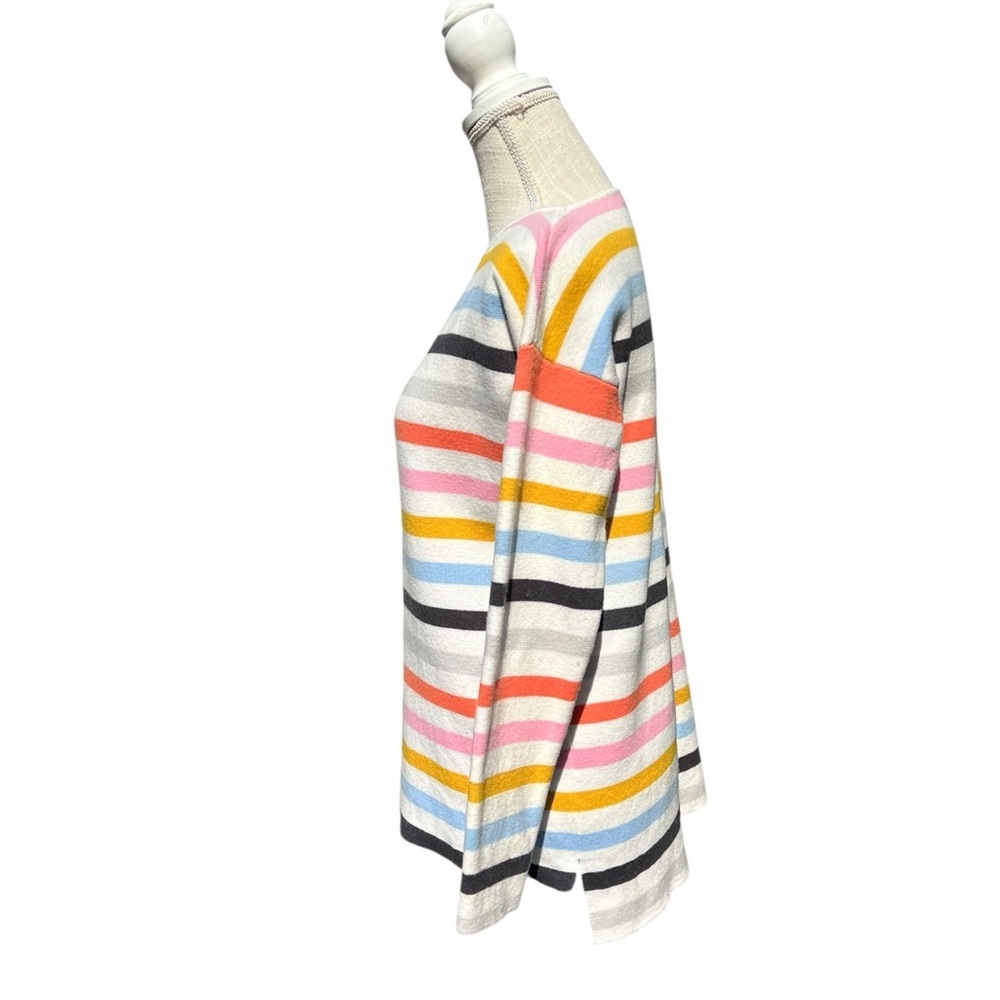🌻Joules Uma Multicolor Stripe Cotton Wool Blend Knit Pullover Sweater Size 6 - Picture 5 of 10